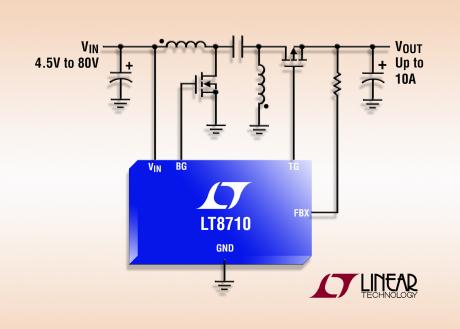 SEPIC DC/DC controller kan levere op til 10A