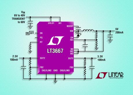 Step-down DC/DC konverter med 60V transientbeskyttelse