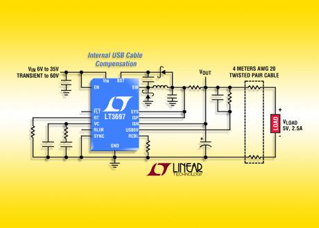 Switching regulator til 5V USB applikationer