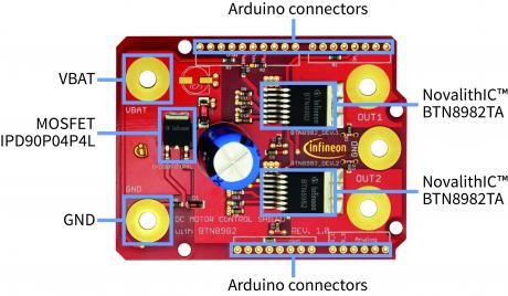 Nye Arduino 'shields' til motorstyring og LED lightning