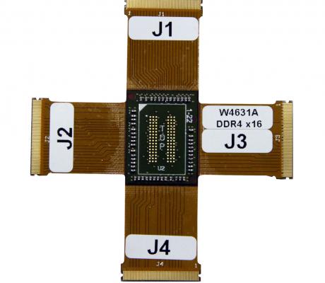 BGA interposer til test a DDR4 hukommelser