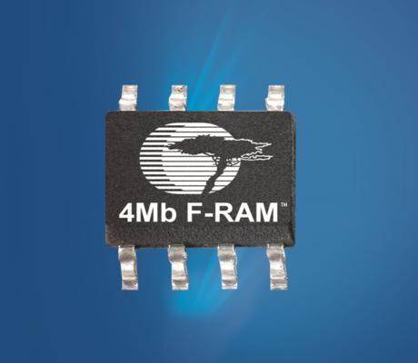 Første 4Mb serielle F-RAM hukommelse