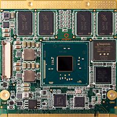 Qseven modul med quad-core Pentium processorer med 4K-support