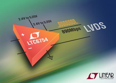 LVDS output-komparatorer 'toggler' over 890 Mbit/s 