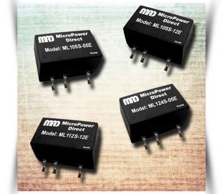 1W miniature DC/DC-konvertere til SMT-montage