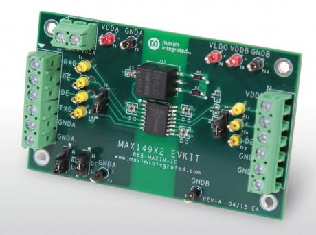 Isolerede RS-485 transceiver med højt integrationsniveau