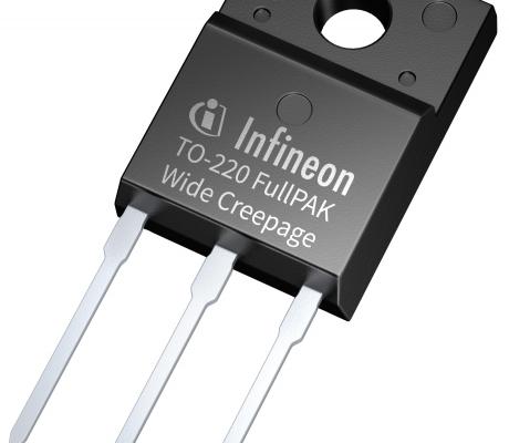 600V CoolMos med wide 'creepage' pakning