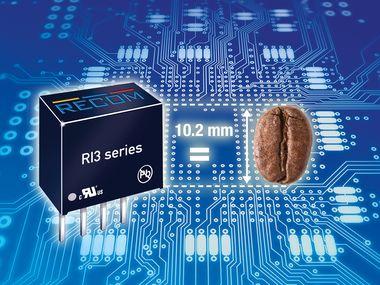 3W DC/DC konvertere i kompakt SIP4 pakning