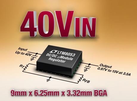42VIN, 3.5A µModule regulator til industrielle systemer