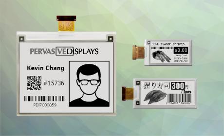 e-paper displays med interne timing-controllere