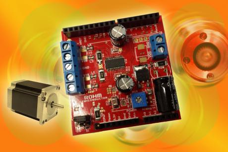 Arduino shield til hurtig og let udvikling af drivere til stepmotorer