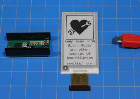 e-paper displays kan nu let integreres i et design