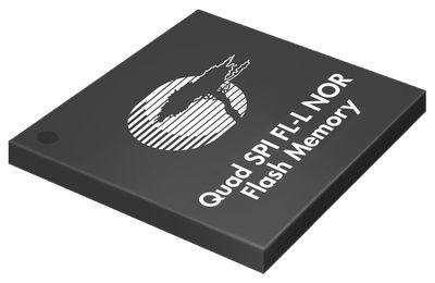 64Mb og 128Mb NOR Flash med Quad SPI
