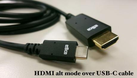 Første USB-C kabel med direkte opkobling til HDMI displayport