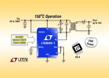 100V flyback regulator uden krav om optokomponenter