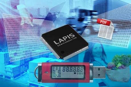 MCU med indbygget LCD-driver til brug i datalogger-applikationer