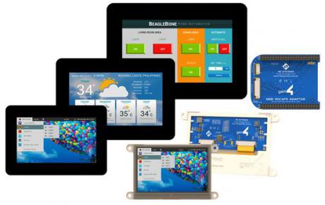 TFT LCD displays dedikeret til BeagleBone Black