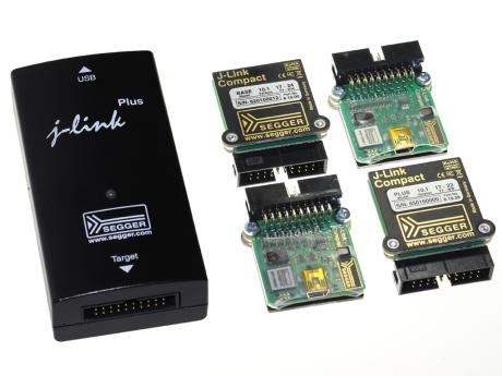 Kompakte versioner af J-Link debug-prober til verifikation og test-beds 