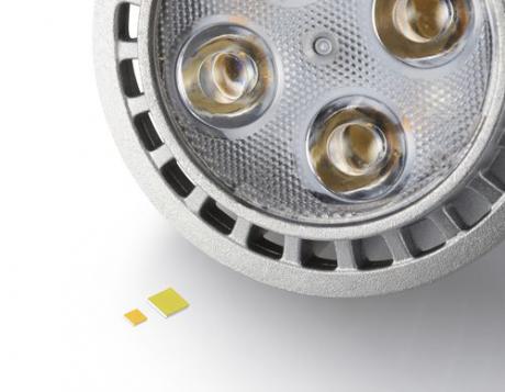 Chip-scale LEDs til spotlights og high-bay applikationer