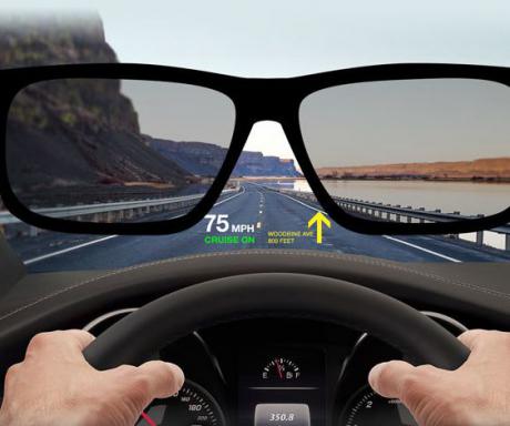 DLP-projektor til 'head-up' displays i biler