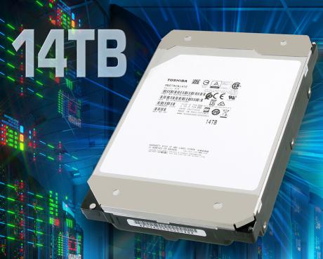 14TB hardisk drev i helium-forseglet indkapsling