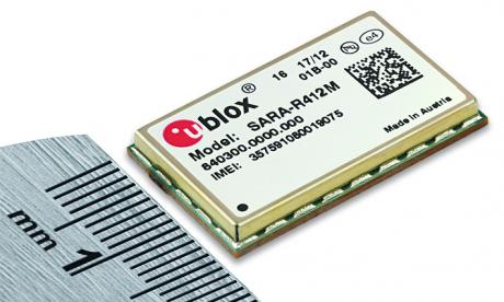 LTE Cat M1 og NB-IoT modul med 2G 'fallback'