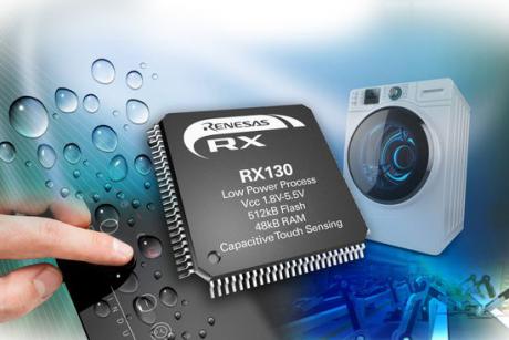 Ny RX130 MCU med udvidet touch-support